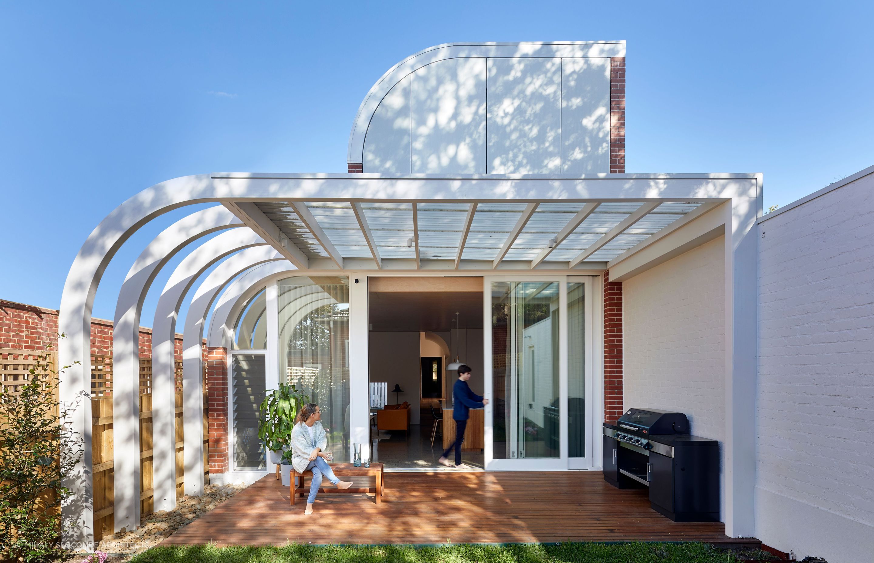A modern art deco home. Featured Project: Deco House by Mihaly Slocombe Architects