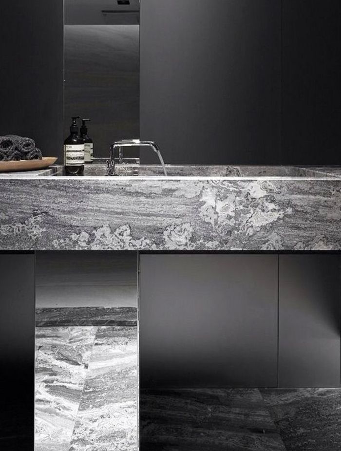 Marble finishes comes in light and dark tones.