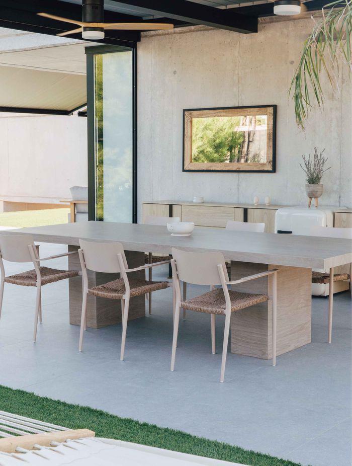 Fátima Cantó enjoying her all-new outdoor area