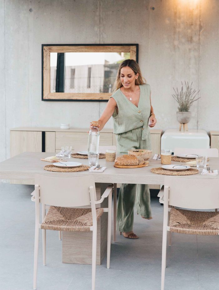 Fátima Cantó enjoying her all-new outdoor area