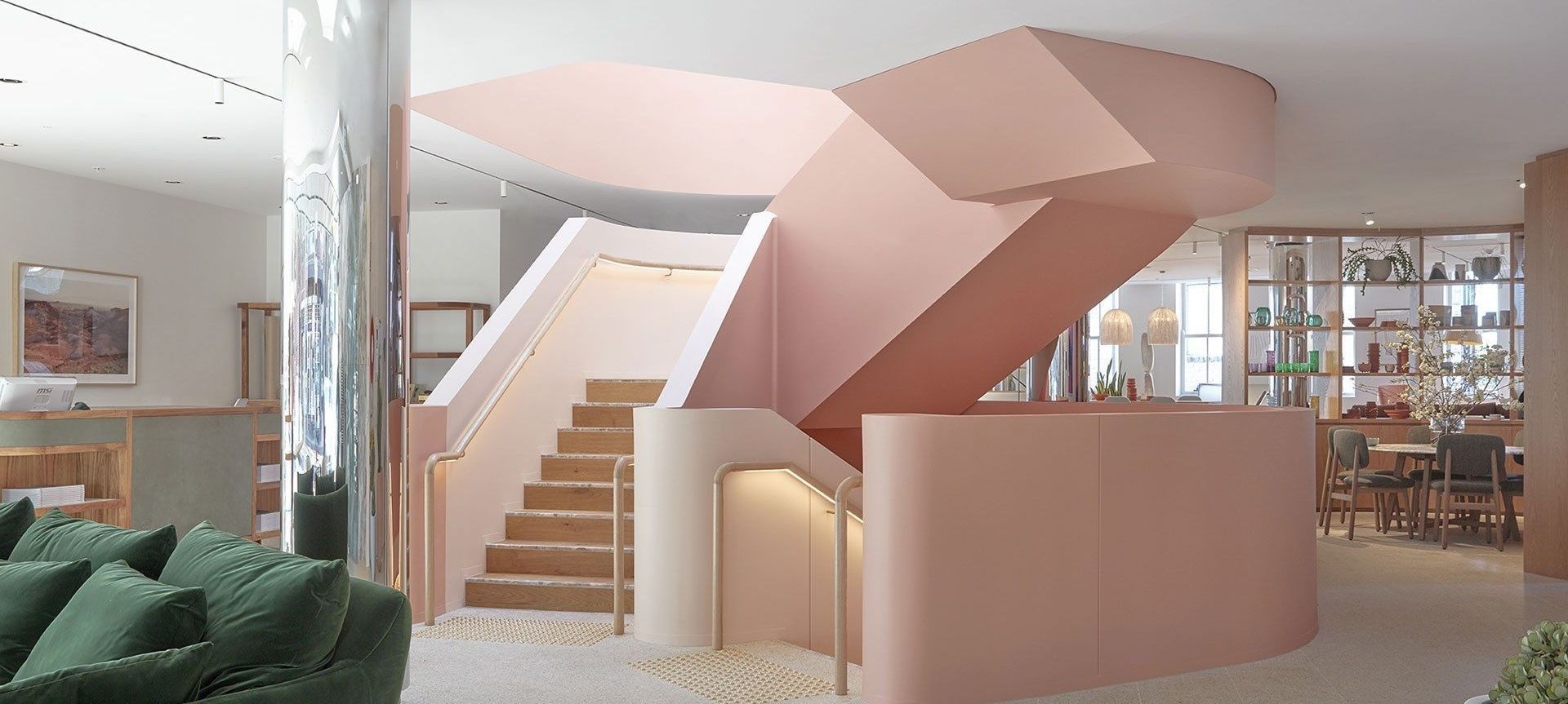 Jardan's Sydney Flagship in Paddington. Porter's Eggshell Acrylic. Credit:  IF Architecture.