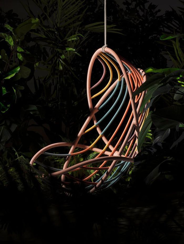 Stephen Burks’ Kida Hanging Lounge Chair for DEDON.