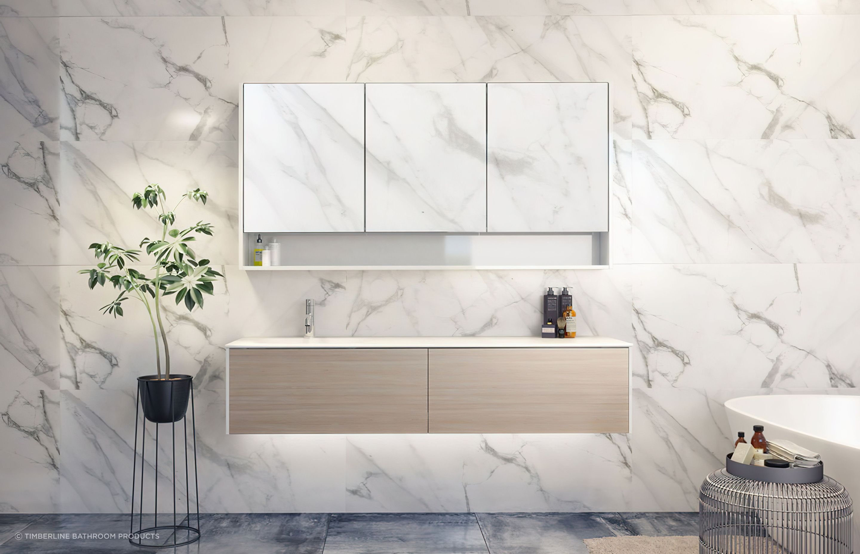 A touch of greenery is all that's needed when complemented by superb furnishings like the Oxbow storage organiser