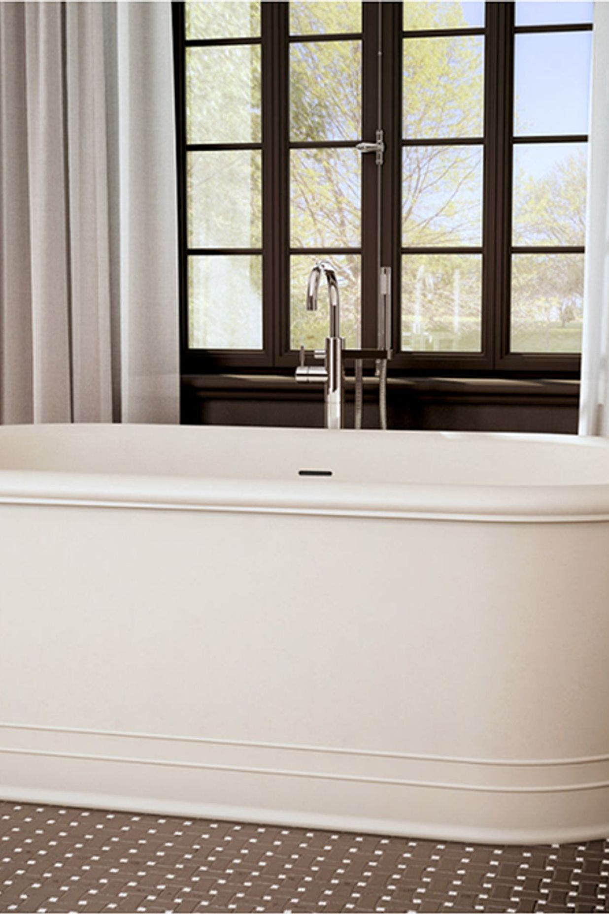 Just Bathroomware - DADOquartz Victoria Freestanding Bath