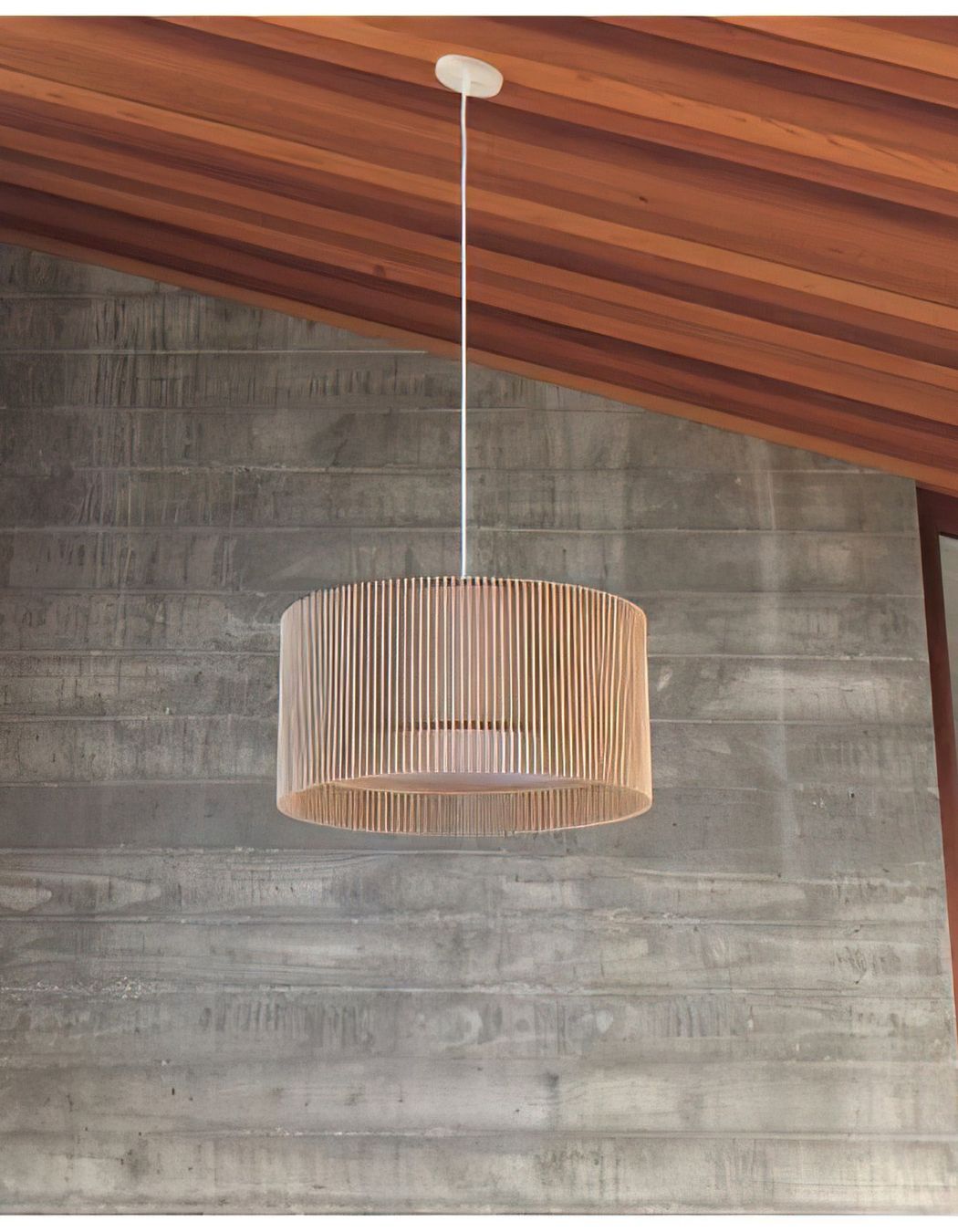 Modern Lights - iO DRUM Timber Pendant Handcrafted