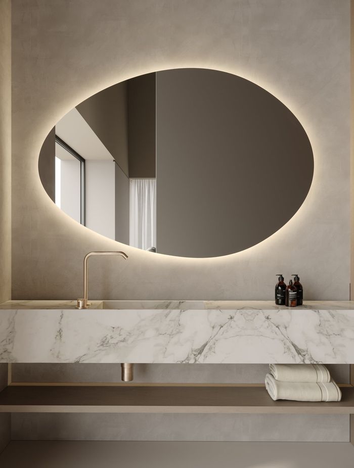 Fia | LED Bathroom Mirror | Mirrors by Reflect®