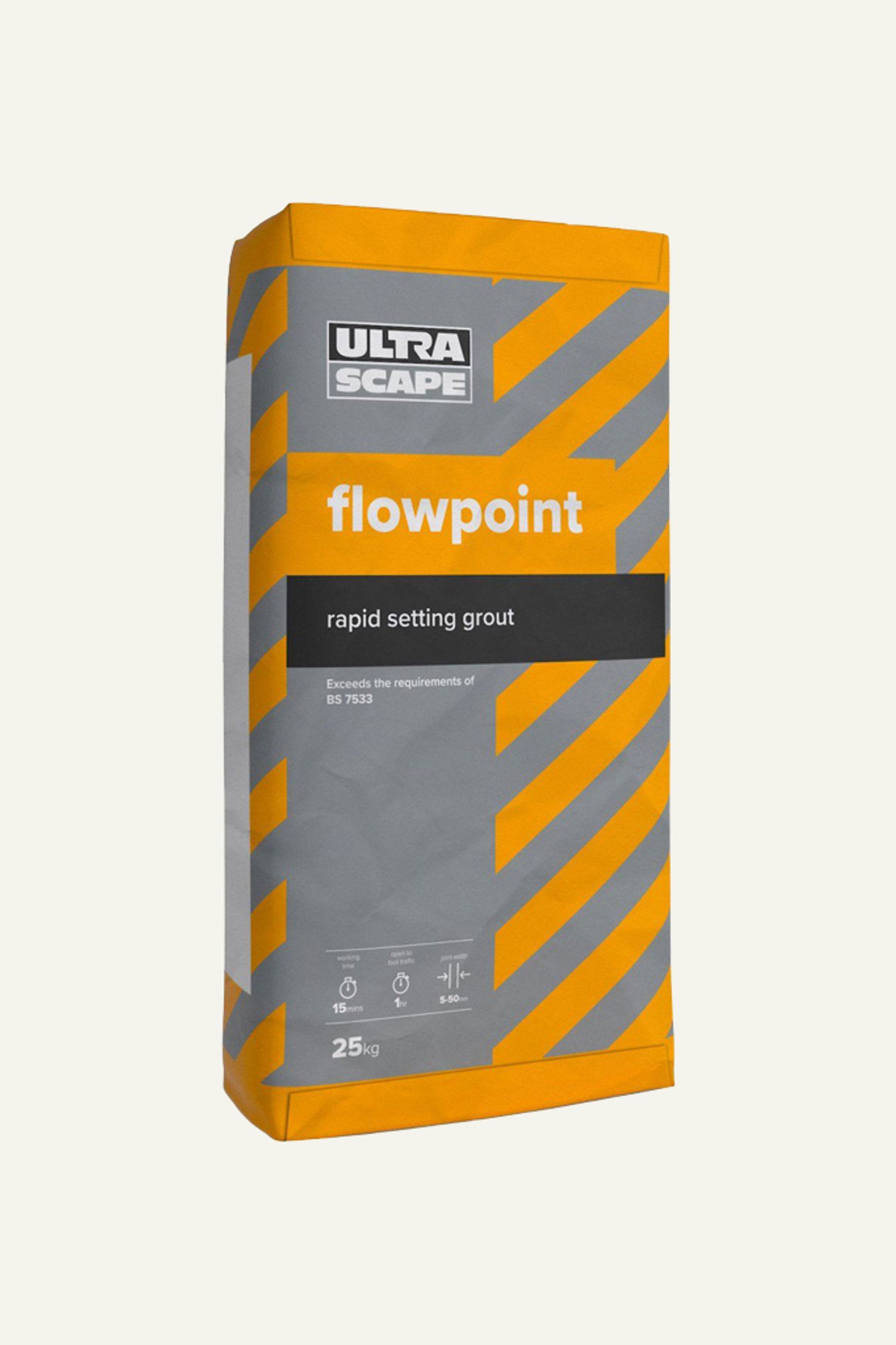 UltraScape flowpoint grout exceeds all the requirements of the latest British Standard. It has been in use for over 20 years in a variety of project environments including public realm, landscaping and domestic. UltraScape flowpoint is synonymous with fas