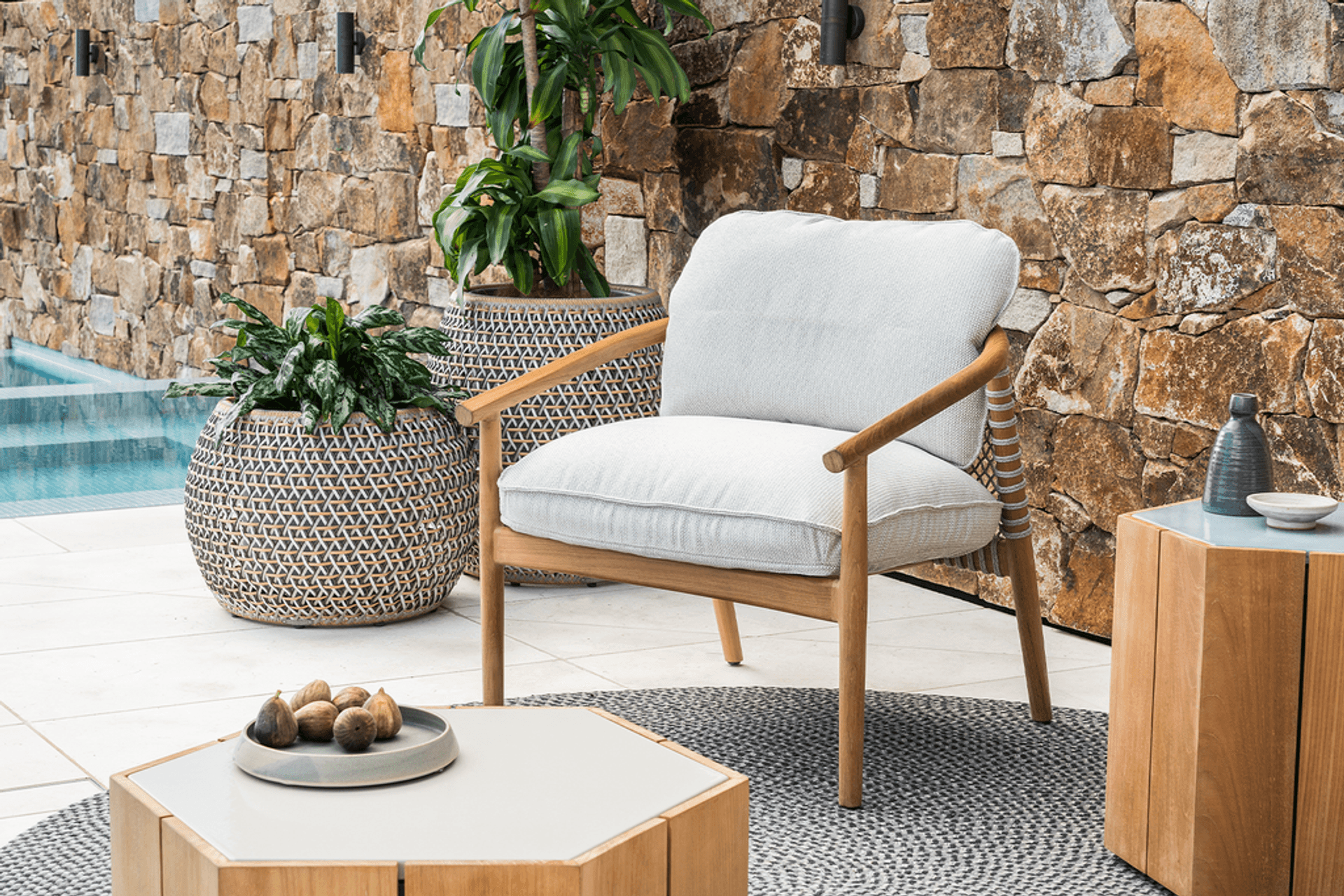 Pictured: Forrest Lounge Chair by Kett &amp; Hexagon Low Tables by Tribu.