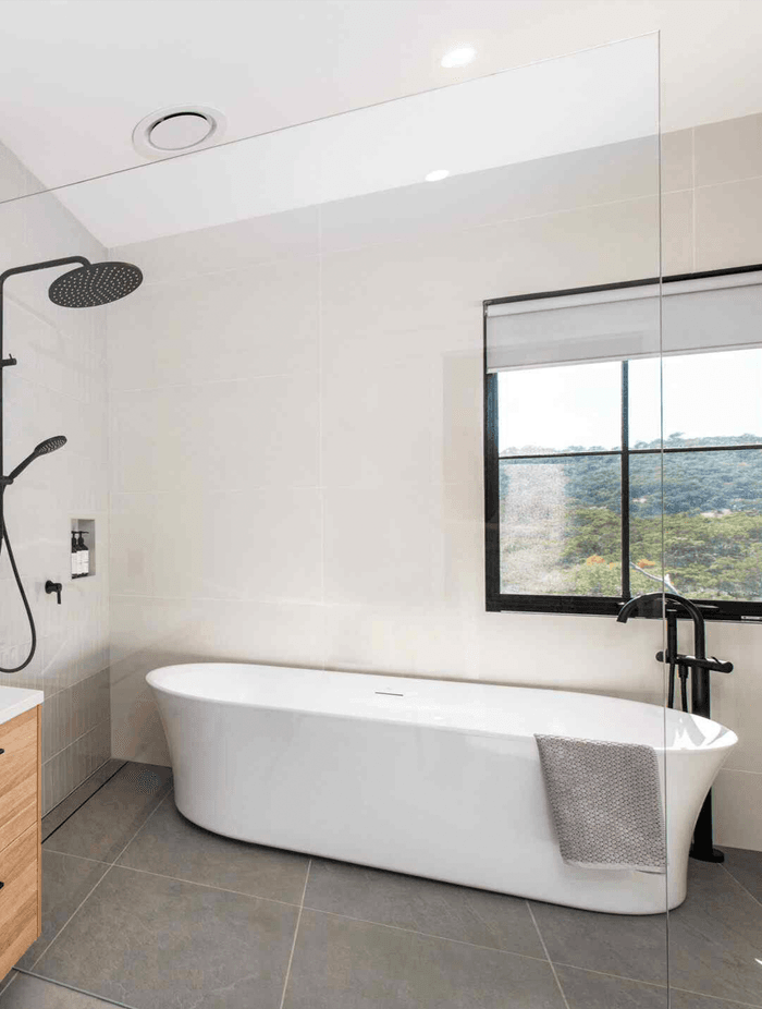 A frameless shower screen is a stylish option for bath and shower areas. Featured Product: Frameless Glass Shower Screen - Clear Brilliance