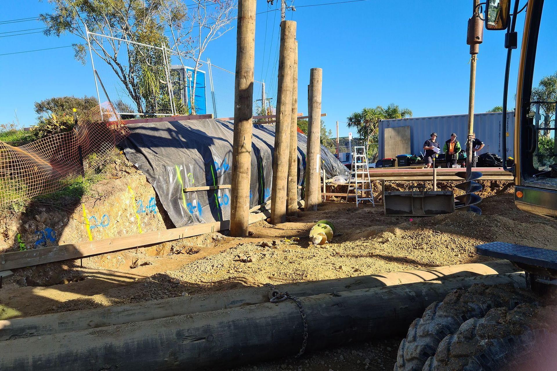Long white clouds and disquieted countryside