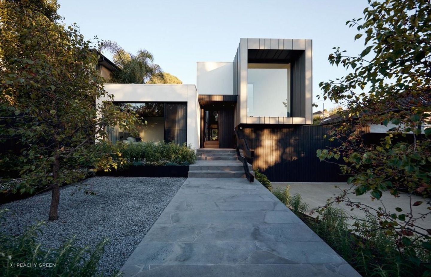 You can match materials between your house and garden