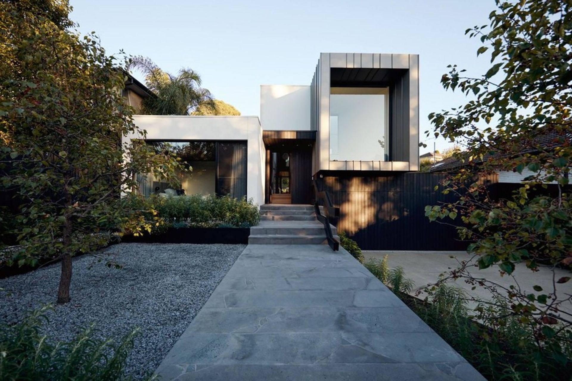 You can match materials between your house and garden