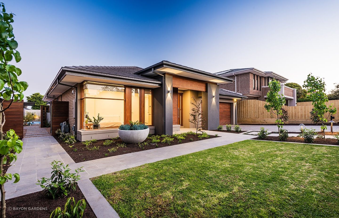 Clearly defined flower beds can give a front garden or yard a structure