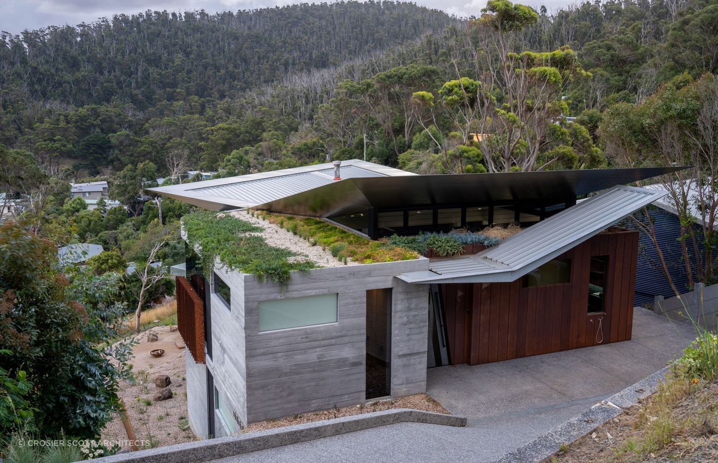 This beach house had to meet strict bushfire safety standards.
