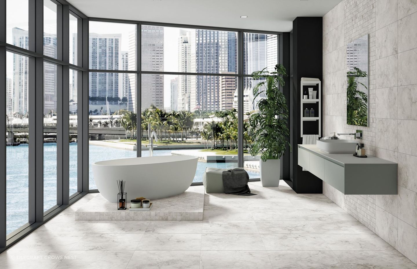 Empire Travertini Series Tiles from Tilecraft Crows Nest reproduces the most beautiful veins of typical Tuscan marble