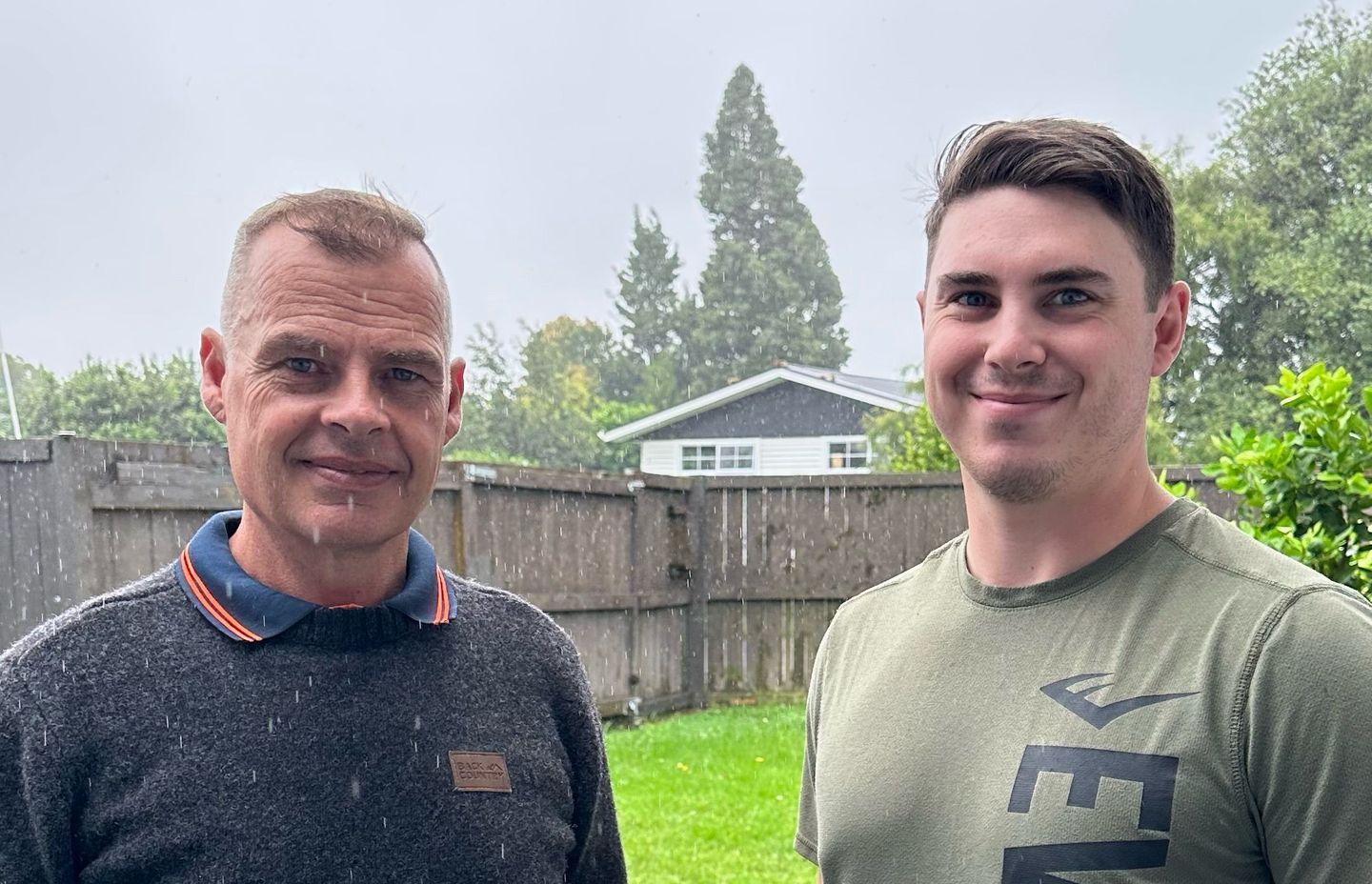 Paul, left, and his son Joshua.