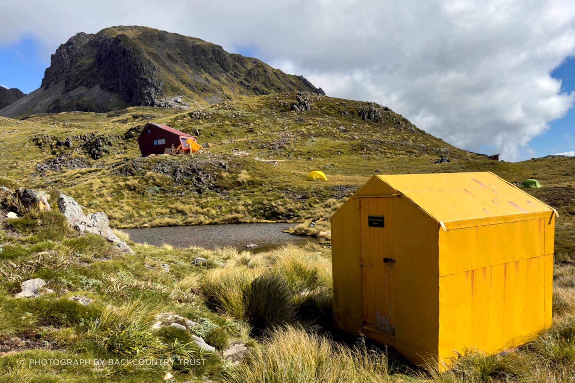 Original Brass Monkey Bivvy in foreground