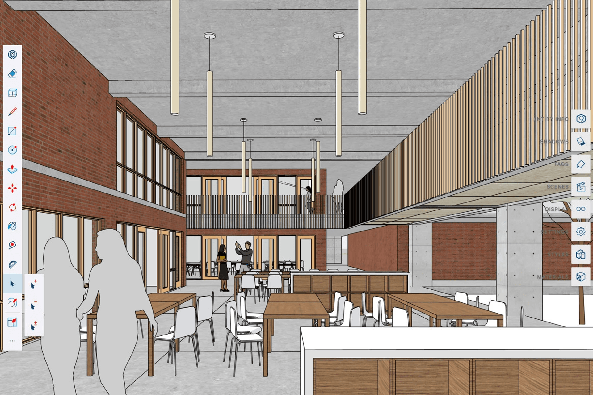 An example of Omar's work in SketchUp for iPad.