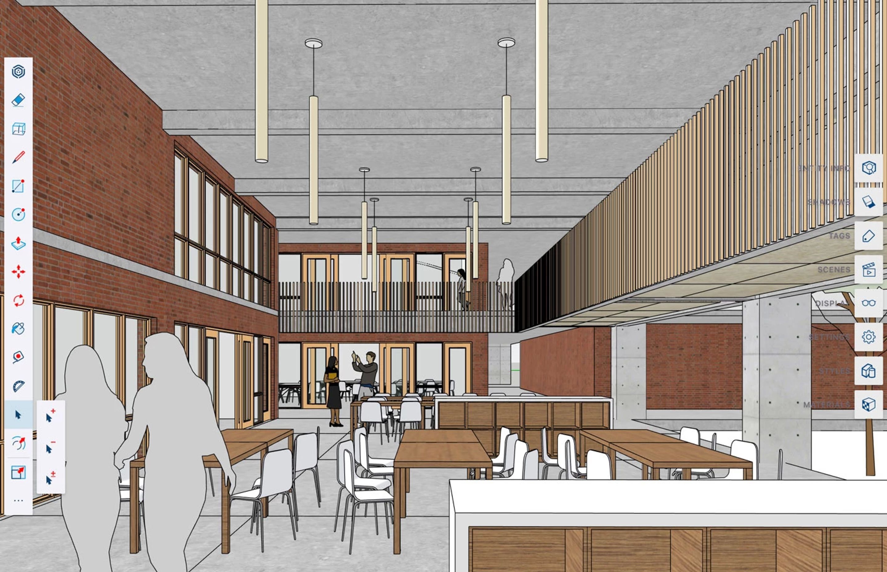 An example of Omar's work in SketchUp for iPad.