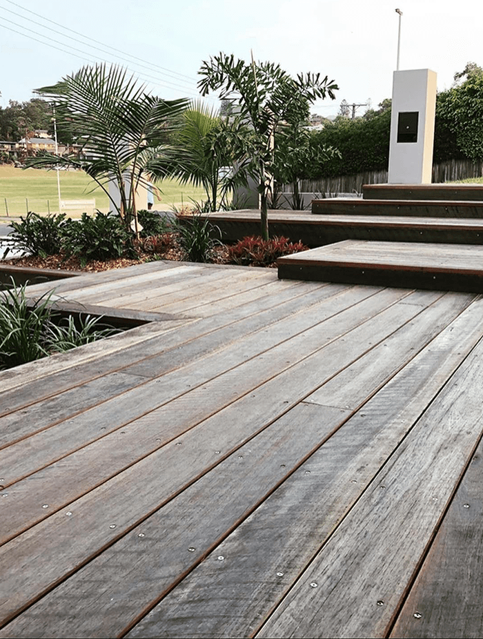 The tone and type of timber you use for a deck can be matched with other features, such as the timber you use for a fence or gate.