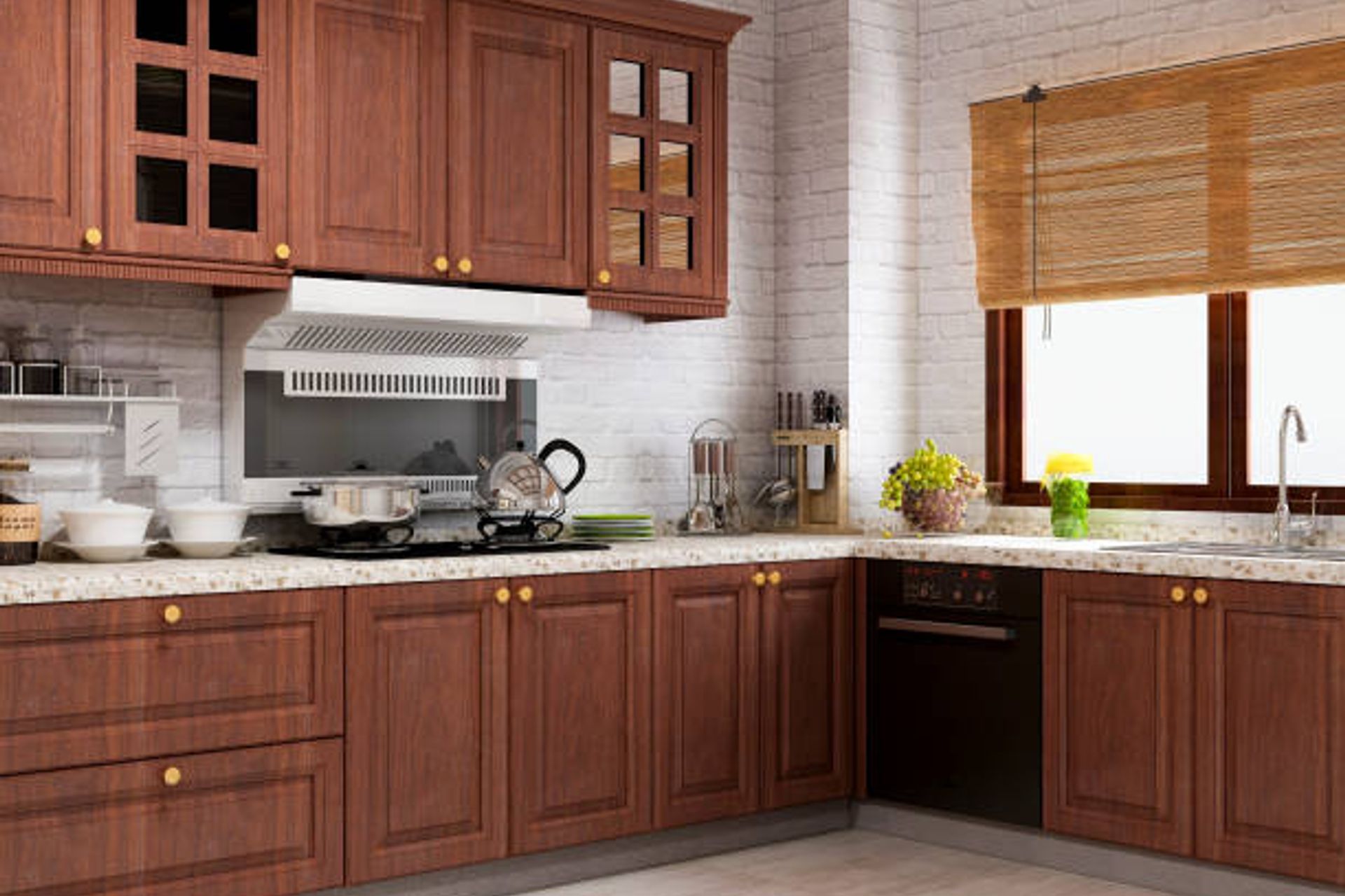 Brown Kitchen | Photo Credit - iStock