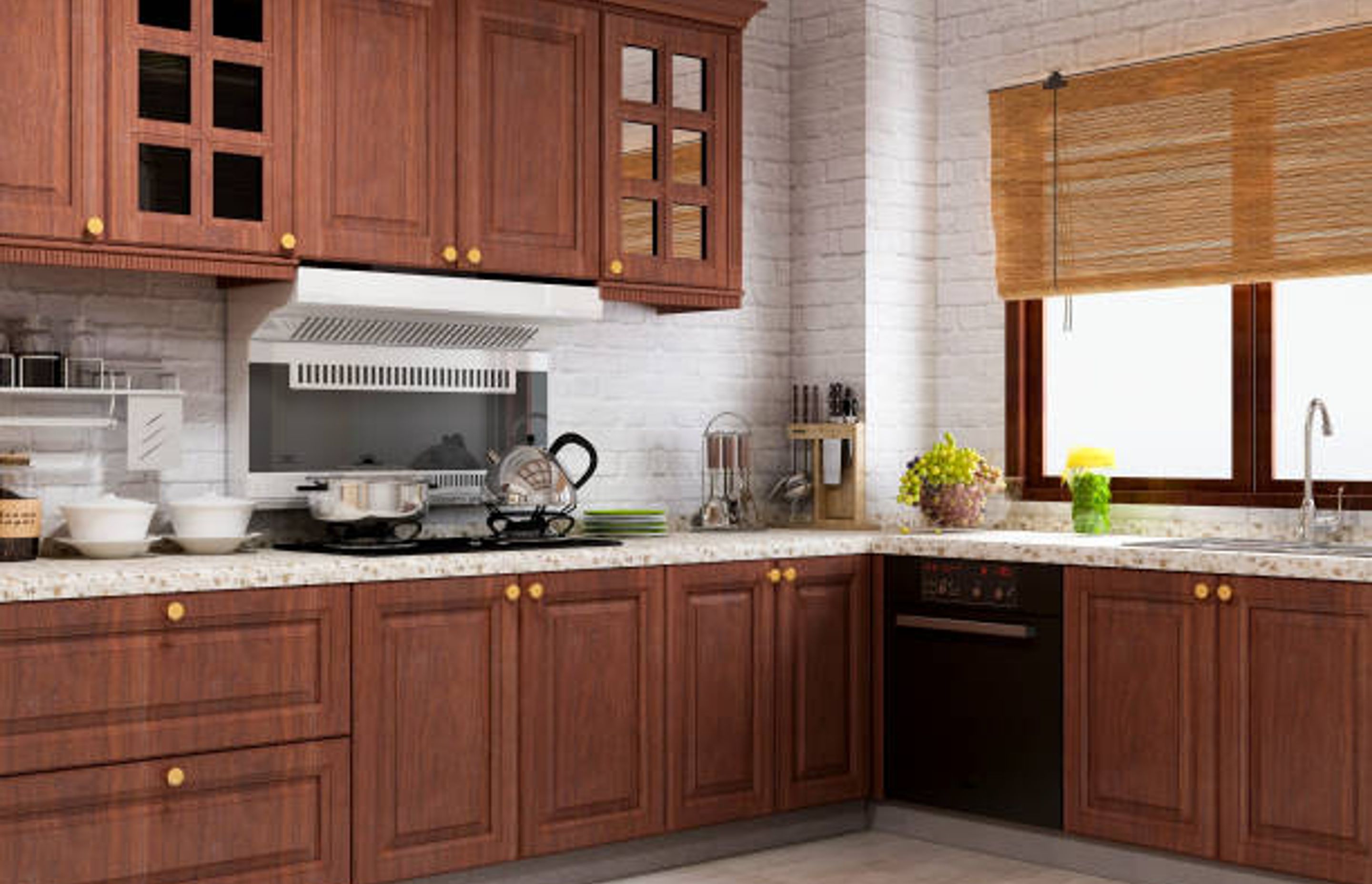 Brown Kitchen | Photo Credit - iStock