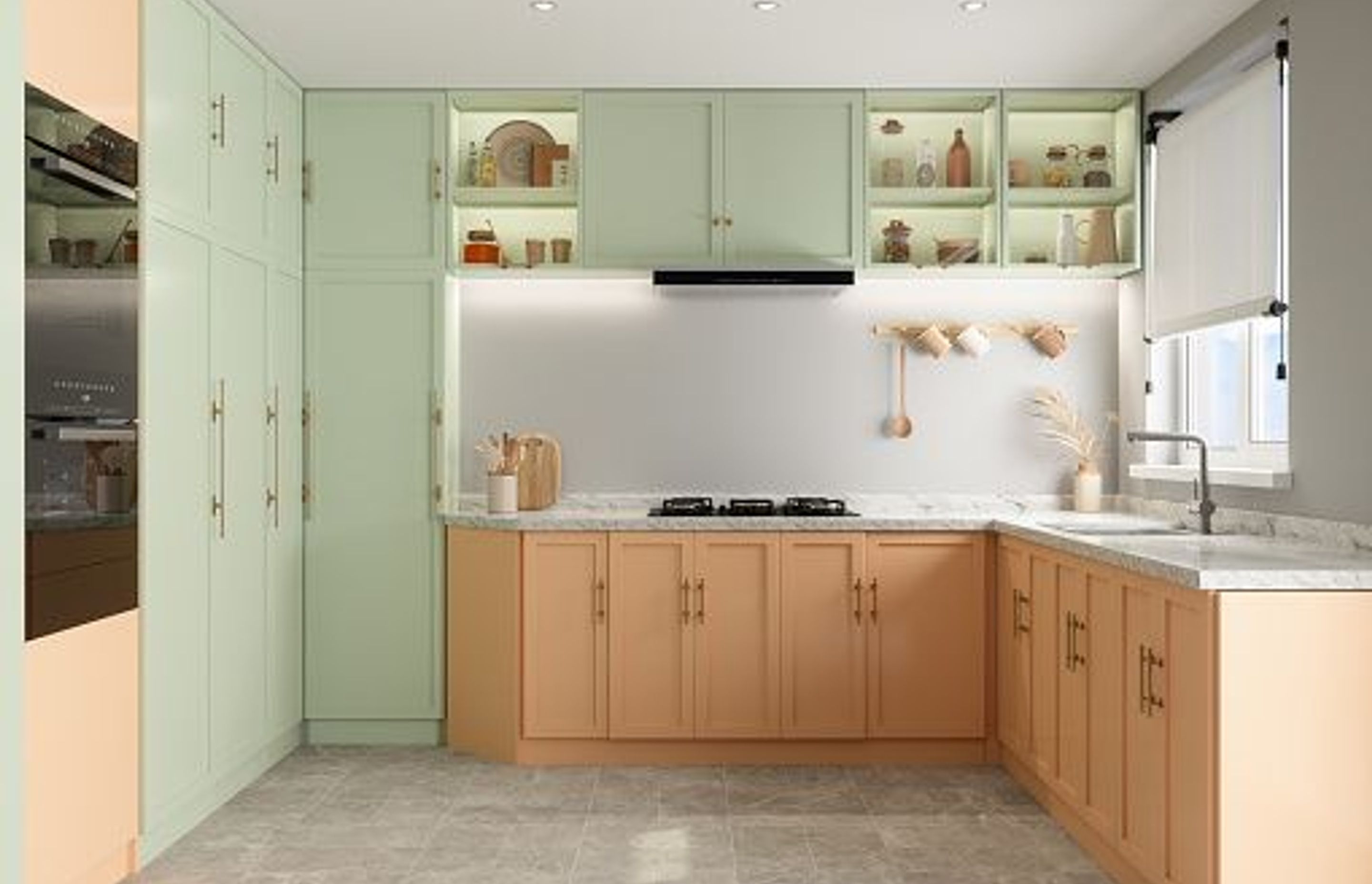 Colourful Kitchen Cabinets | Photo Credit - iStock