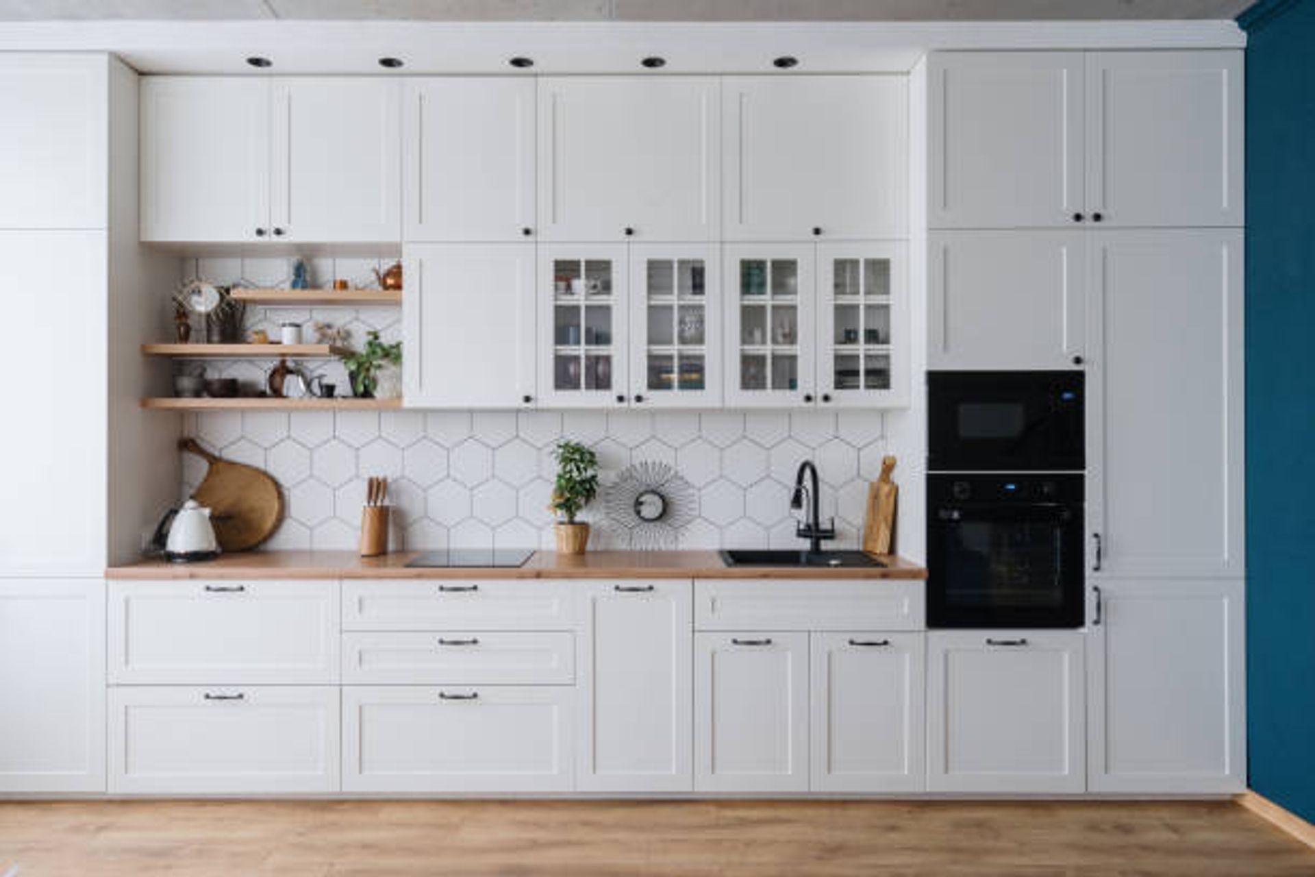 Shaker Style Kitchen Cabinets | Photo Credit - iStock