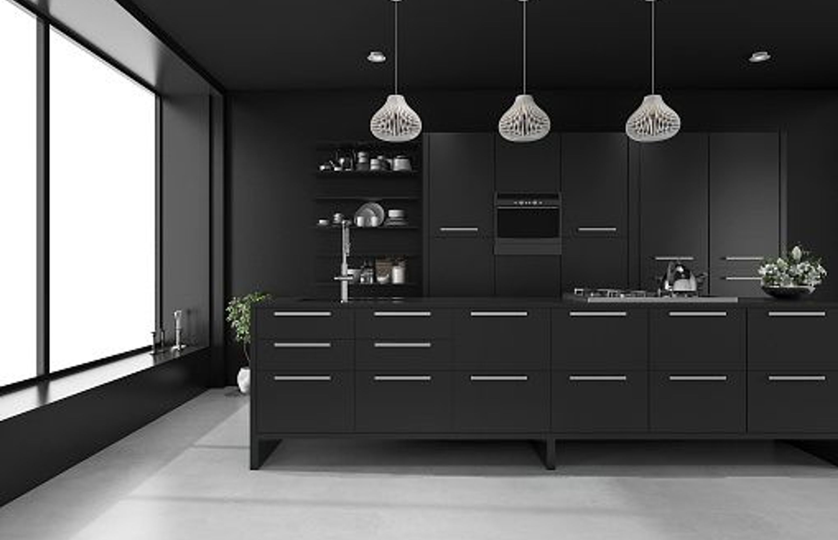 Full Dark Kitchen | Photo Credit - iStock