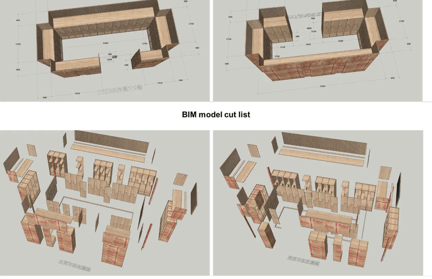 SketchUp model guiding factory fabrication