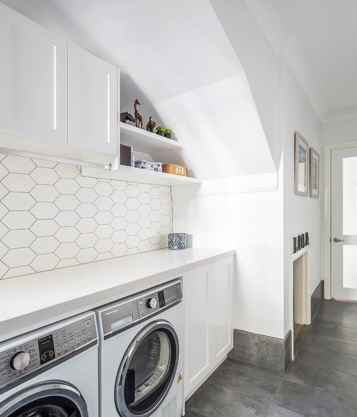 Hamptons Inspired Laundry Renovation on the Northern Beaches