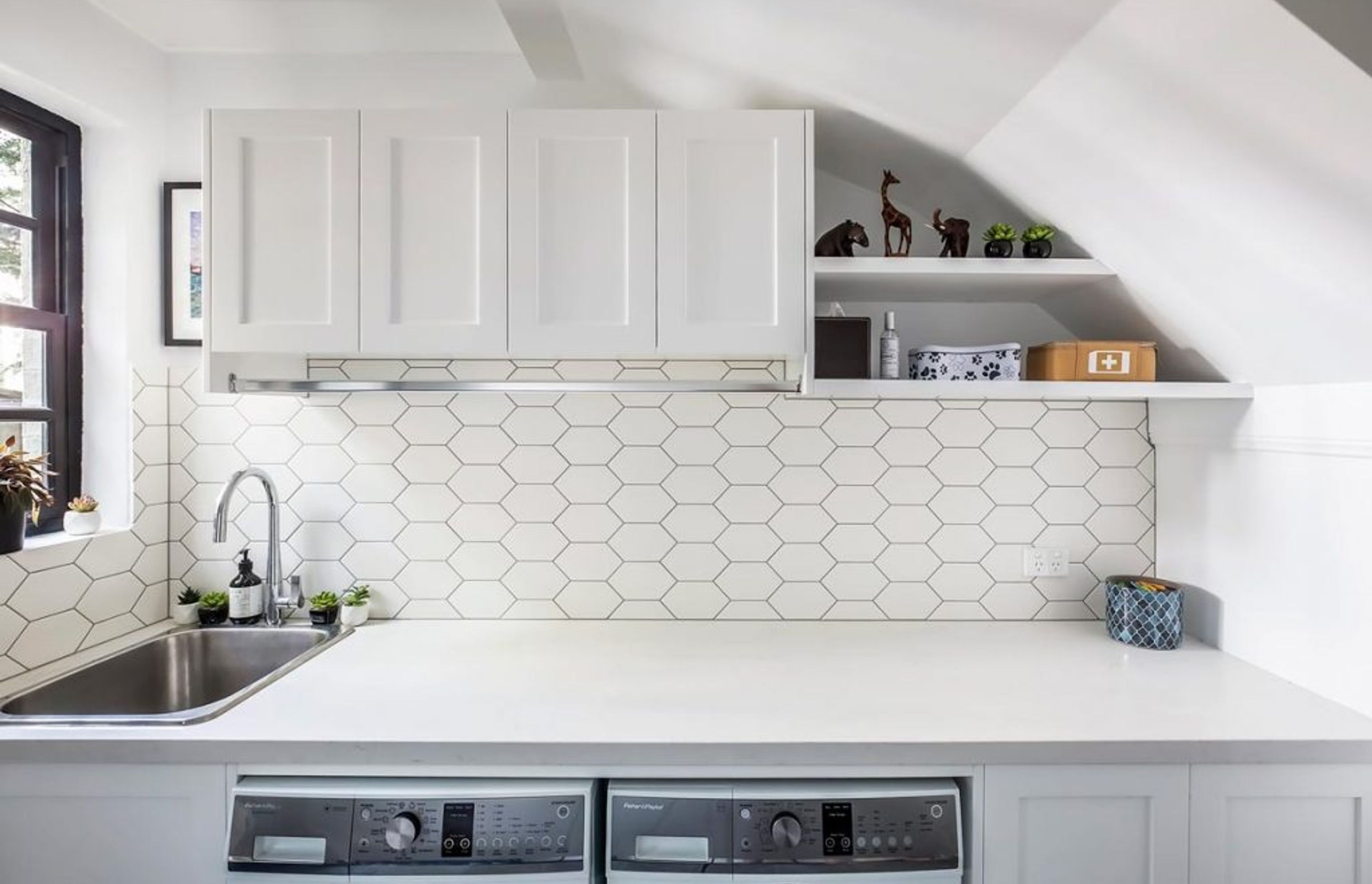 Hamptons Inspired Laundry Renovation on the Northern Beaches