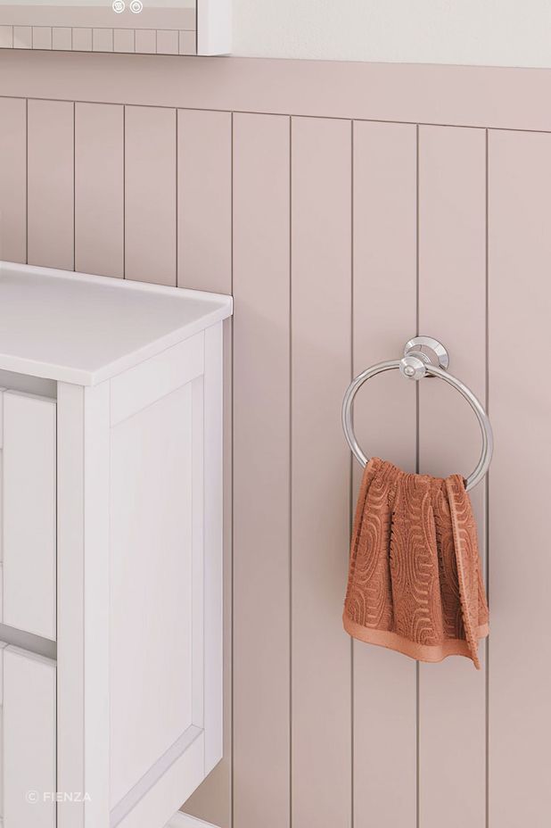 Towel or robe hooks are great for small towels or flannels.