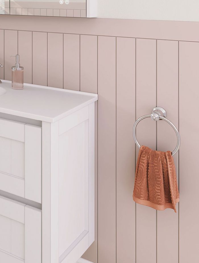 Towel or robe hooks are great for small towels or flannels.