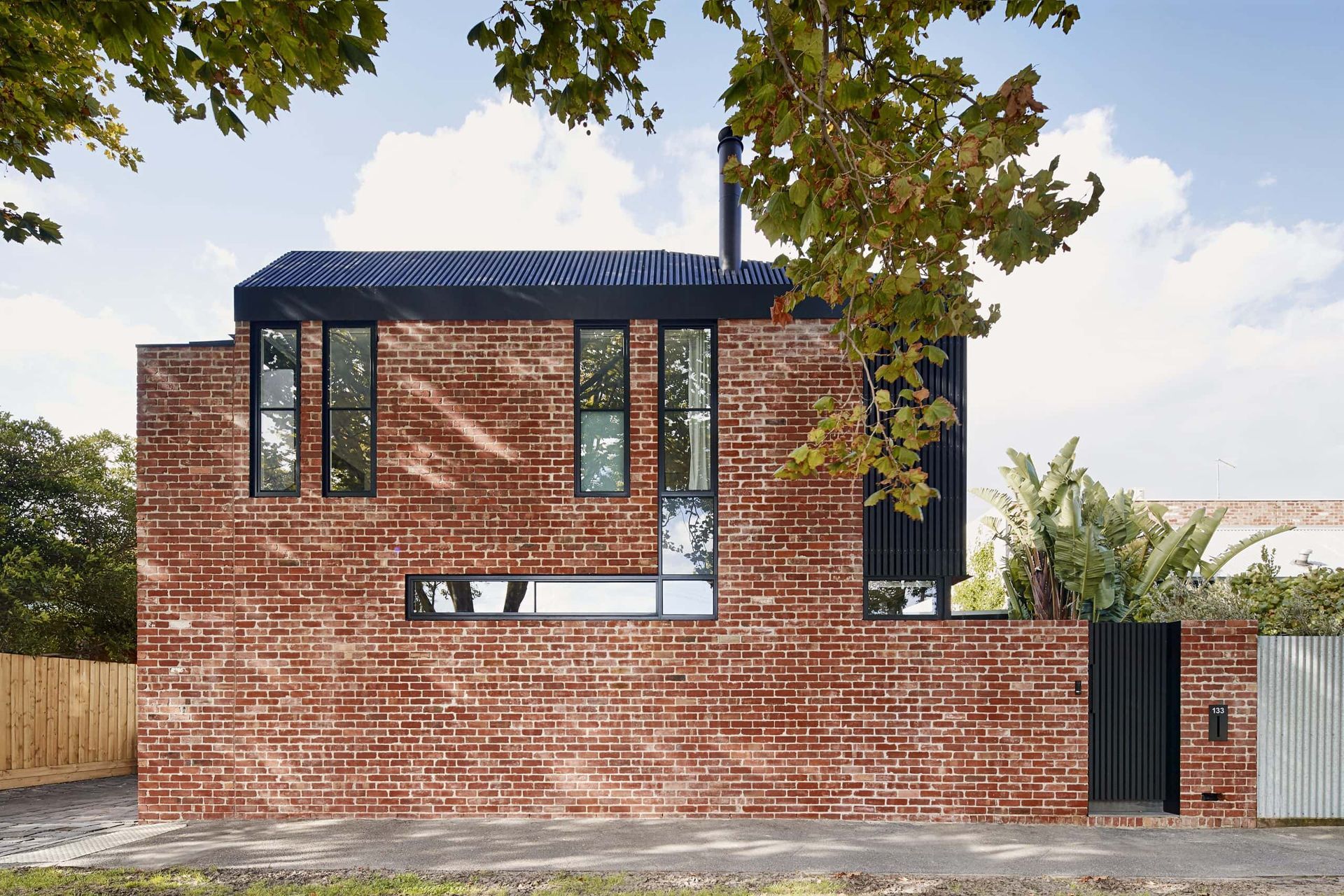 Striking red bricks can be used for your home's main exterior and any exterior walls you have present. Featured Project: Little Richardson