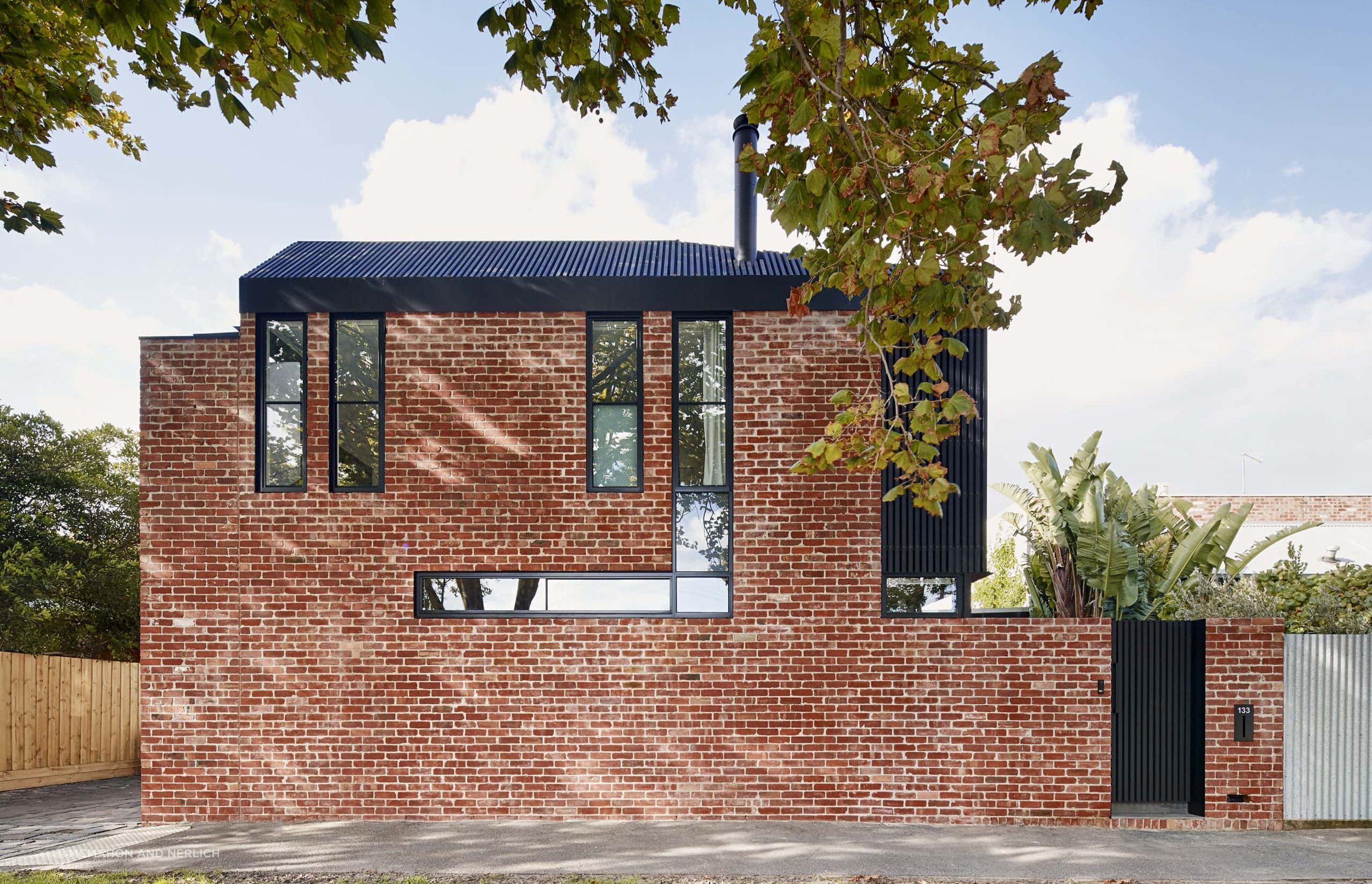 Striking red bricks can be used for your home's main exterior and any exterior walls you have present. Featured Project: Little Richardson