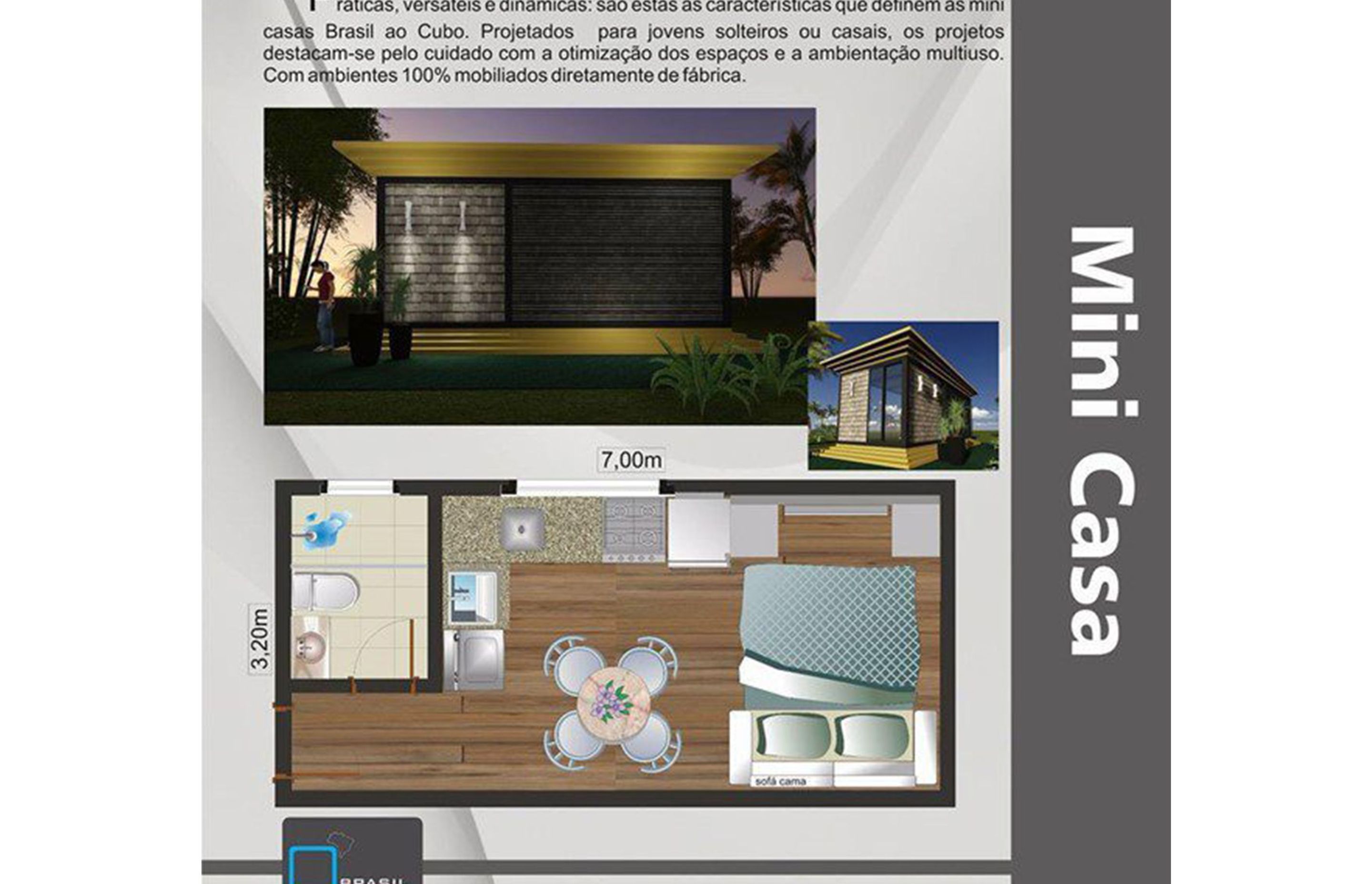One of the very first projects at Brasil ao Cubo was an off-site house created in SketchUp.