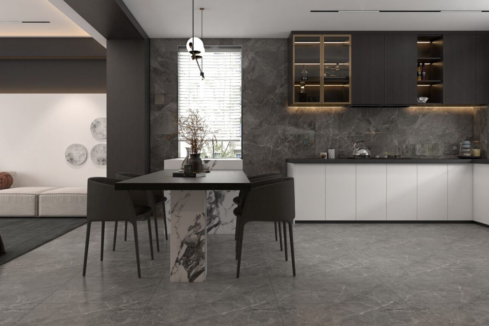 Elevation 2 of Kitchen renders by our Design studio
