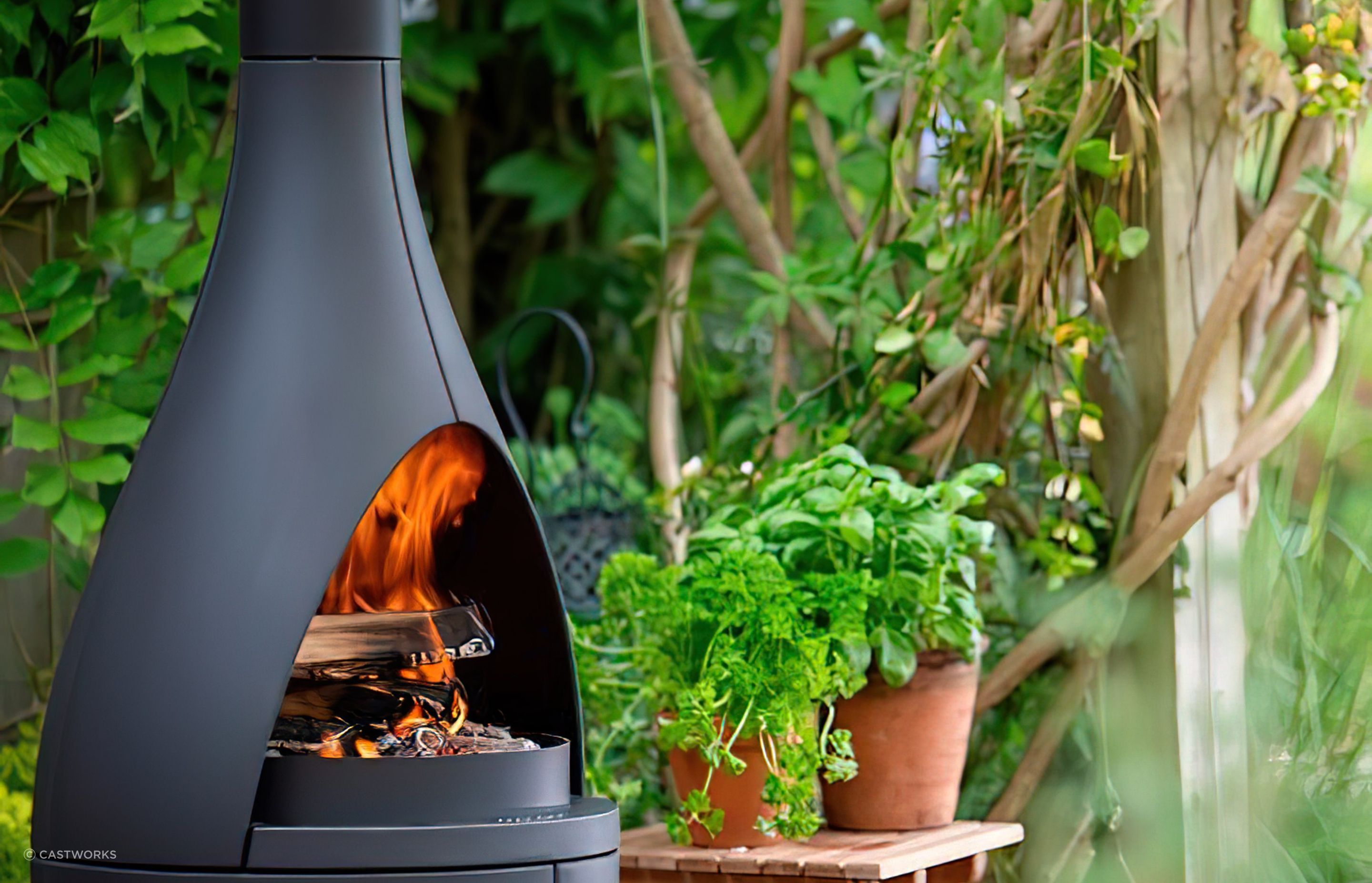 Nothing beats the look and feel of a natural flame in an outdoor area