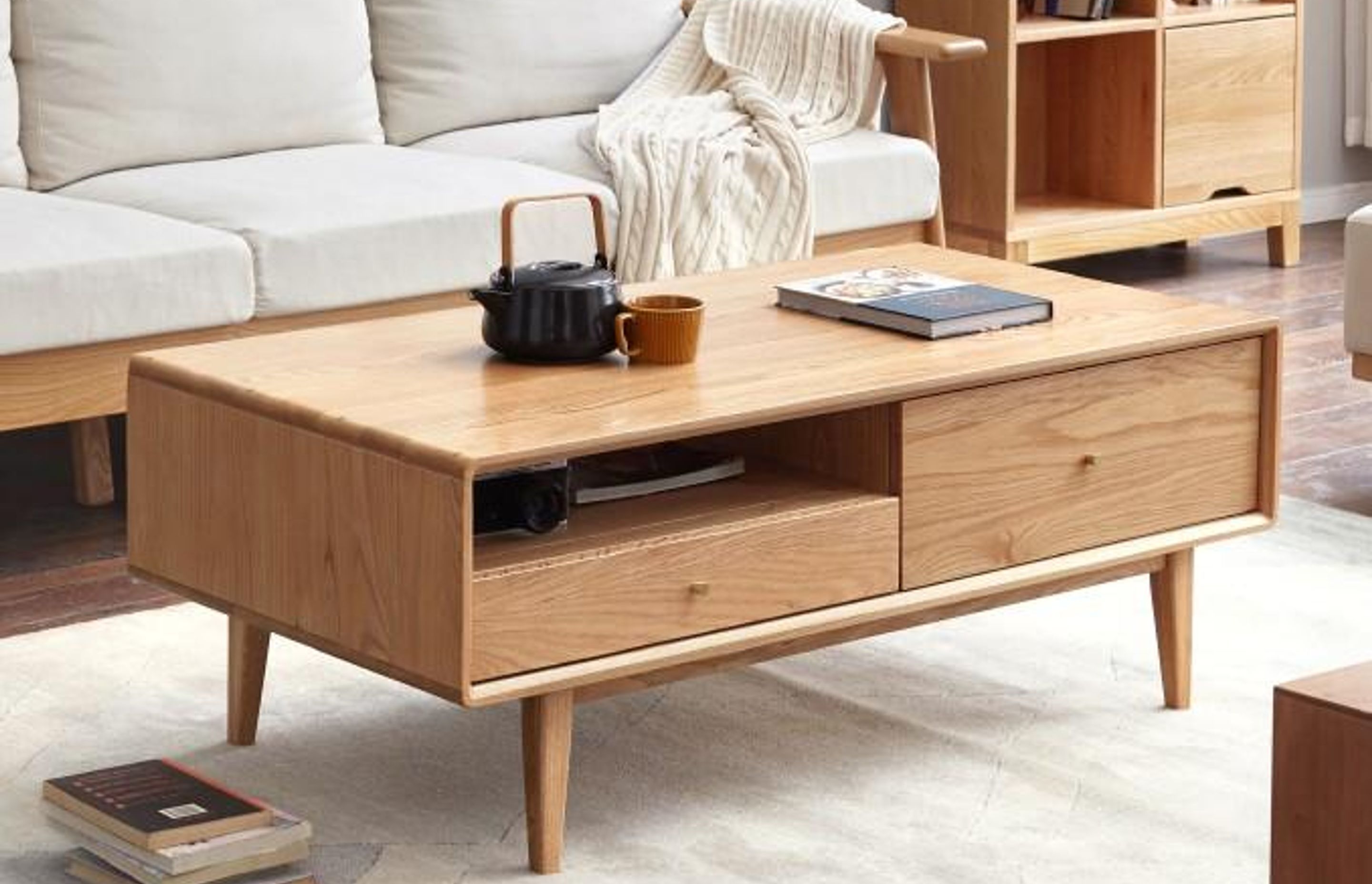 Oslo Natural Solid Oak Coffee Table