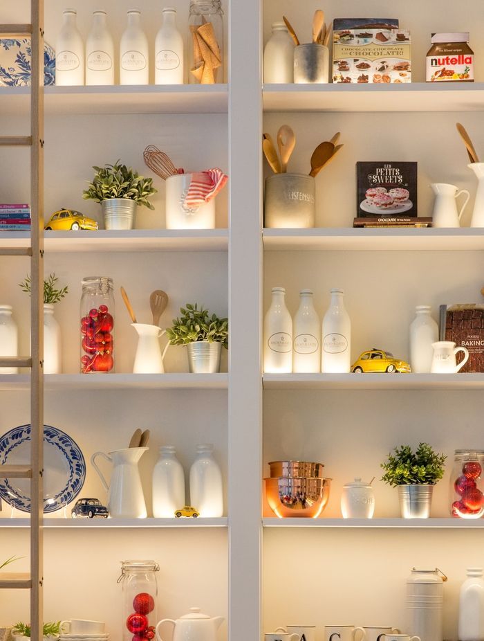 Lighting in shelves/pantry | Photo Credit - Unsplash