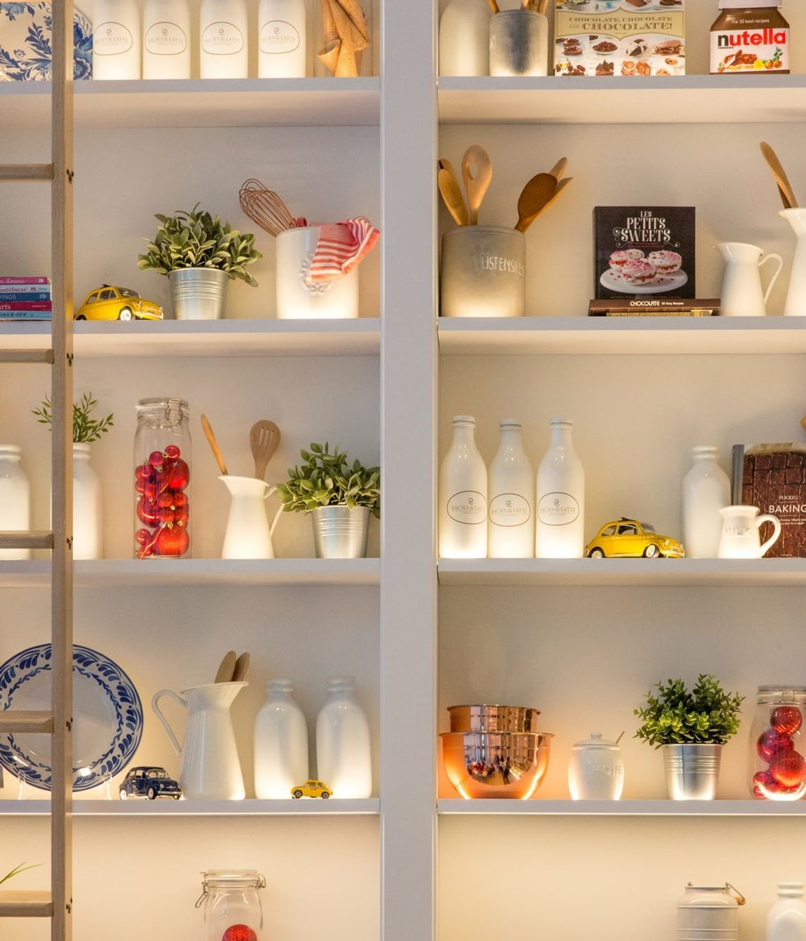 Lighting in shelves/pantry | Photo Credit - Unsplash