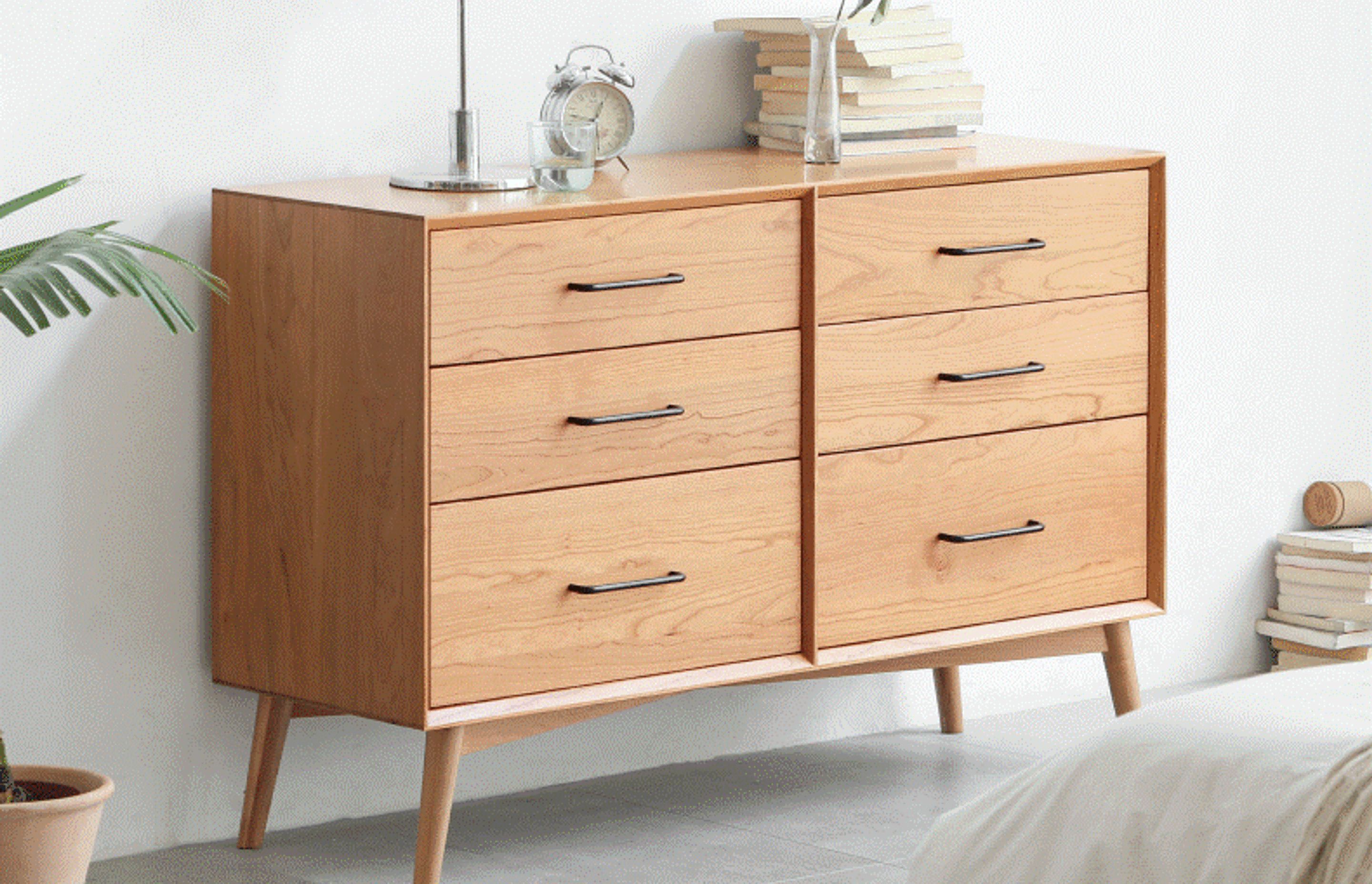 Prunus Solid Cherry 6 Chest of Drawers