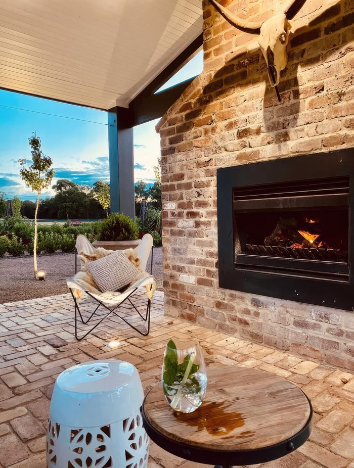 Recycled bricks on display in this outdoor area. Featured product: Recycled Paving Bricks by The Brick Pit