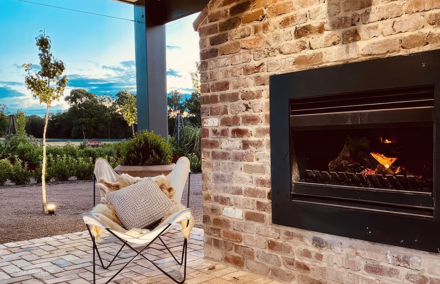 Recycled bricks on display in this outdoor area. Featured product: Recycled Paving Bricks by The Brick Pit