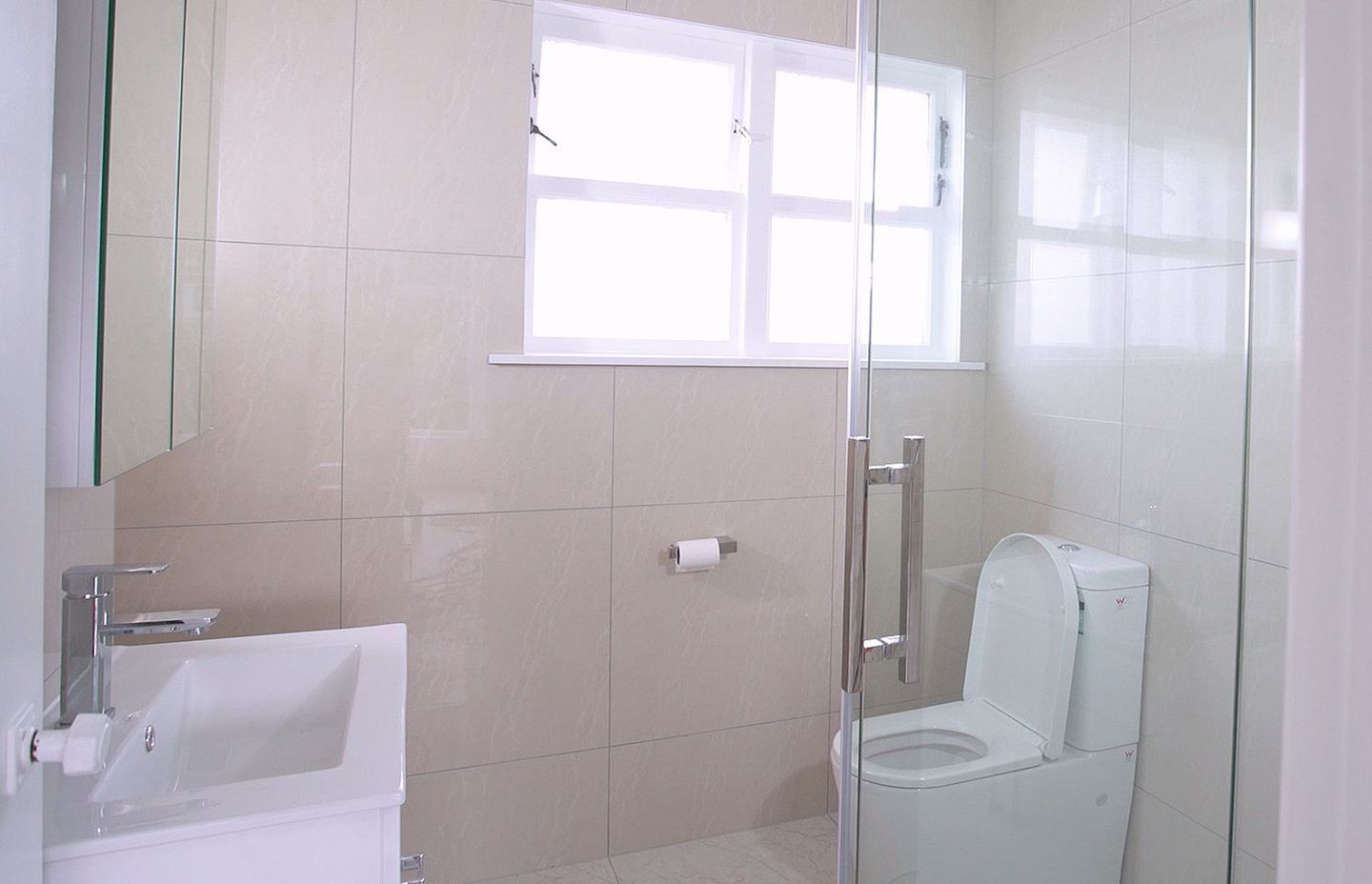 AFTER we renovated the bathroom