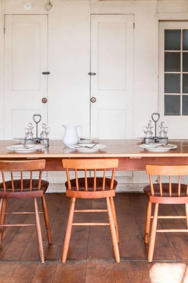 A Shaker Dining Room | Source: https://www.remodelista.com/posts/shaker-style-design-lessons-canterbury-shaker-village/