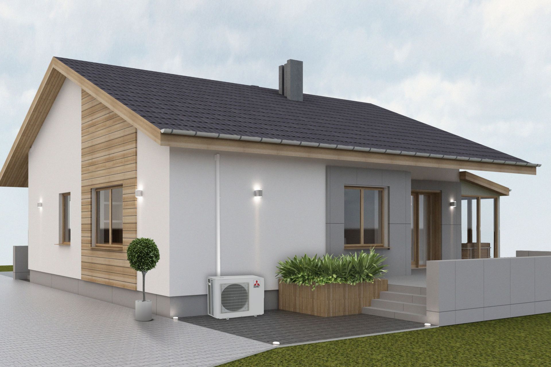 With the OmniCore Multi Room Heat Pump System you can heat your whole house and maintain its architectural integrity by only needing one outdoor unit to operate up to eight indoor units.