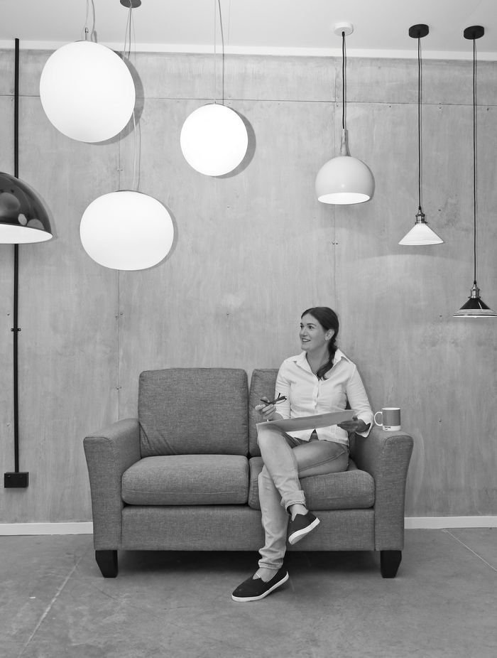 Social Light lighting designer Laura Mitchell at the Cambridge, Waikato showroom.
