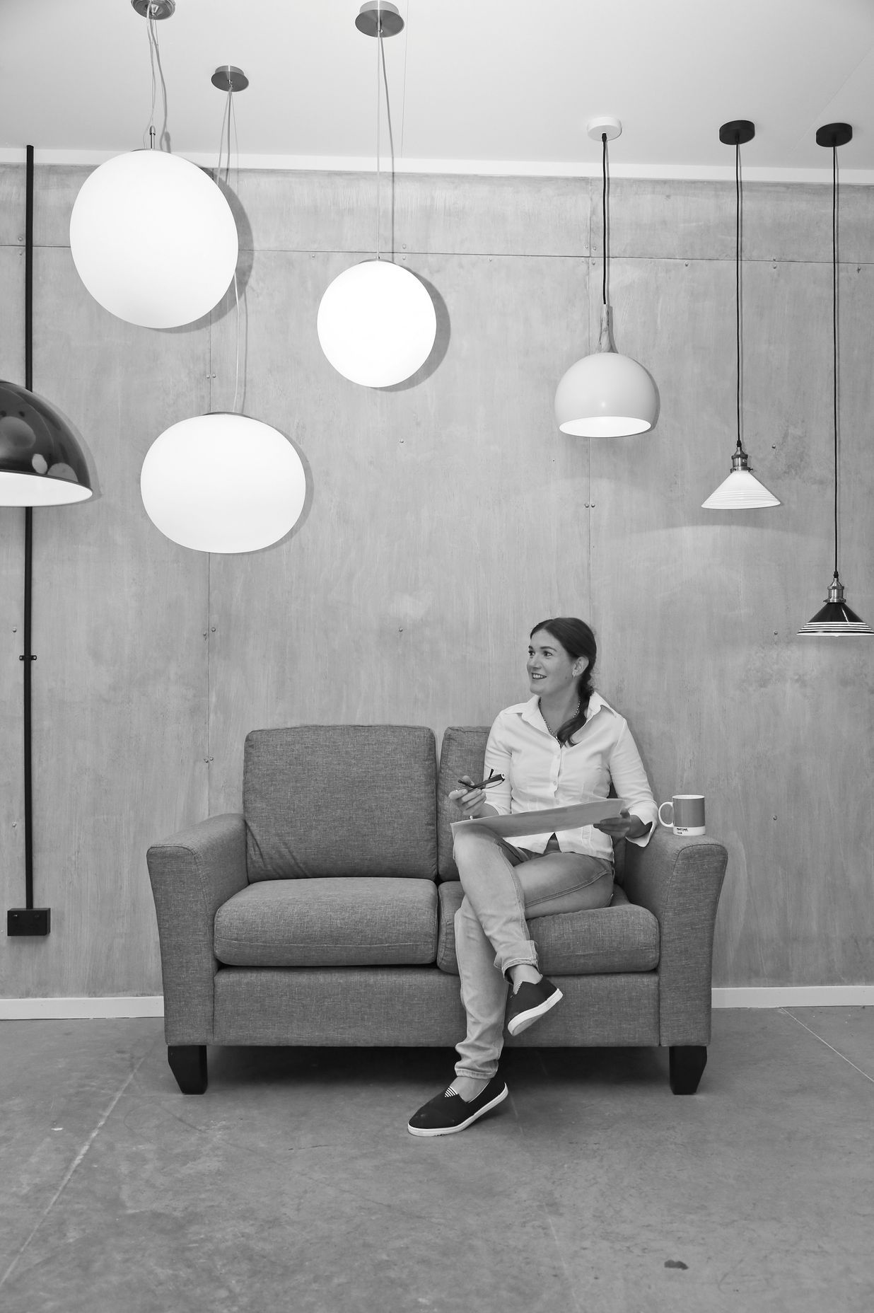 Social Light lighting designer Laura Mitchell at the Cambridge, Waikato showroom.